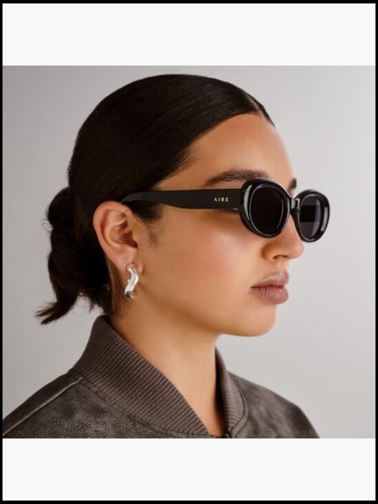 Vintage Oval Sunglasses with Polycarbonate Lenses main image 6